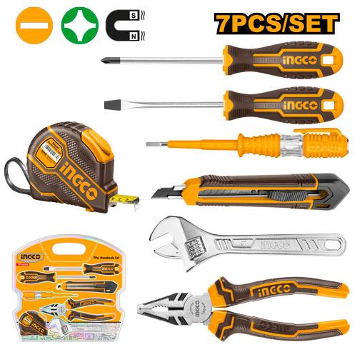 HKTH10807 - JEU D'OUTILS A MAIN 7PCS SS INGCO Maroc