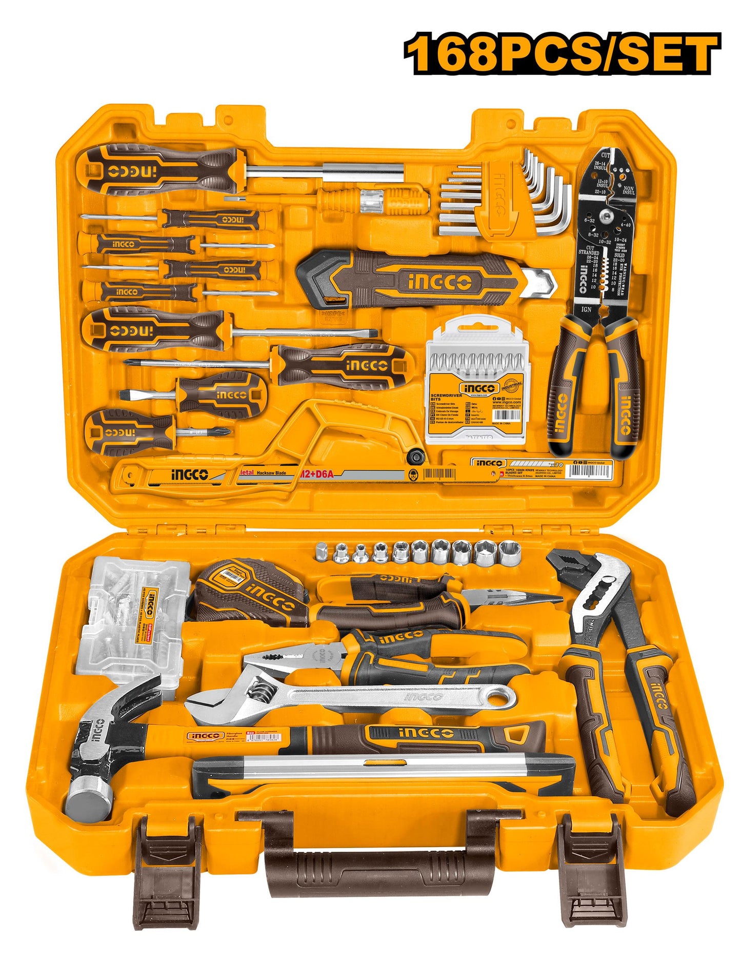 HKTHP21681 - COFFRET À OUTILS 168 PIÈCES NR INGCO Maroc