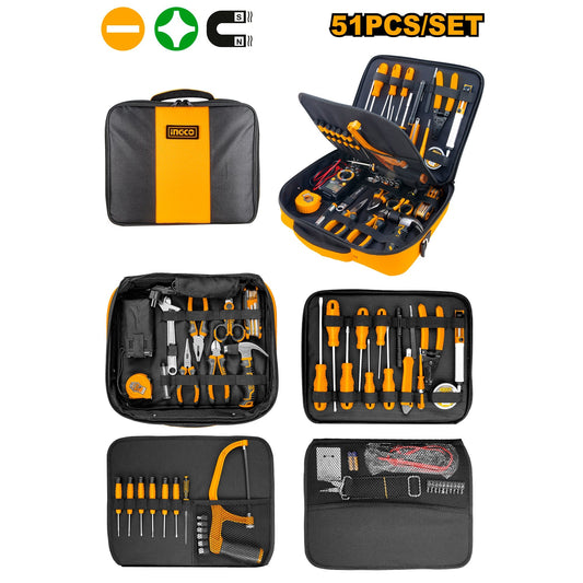INGCO JEU D'OUTILS TELECOM 51 PIECES [HKTTS0511]