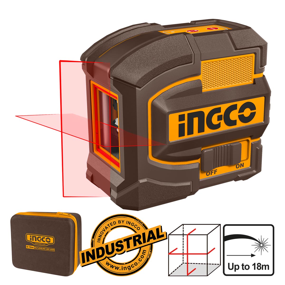 HLL156503 - NIVEAU LASER AUTO NIVELLEMENT 15M INGCO INGCO Maroc