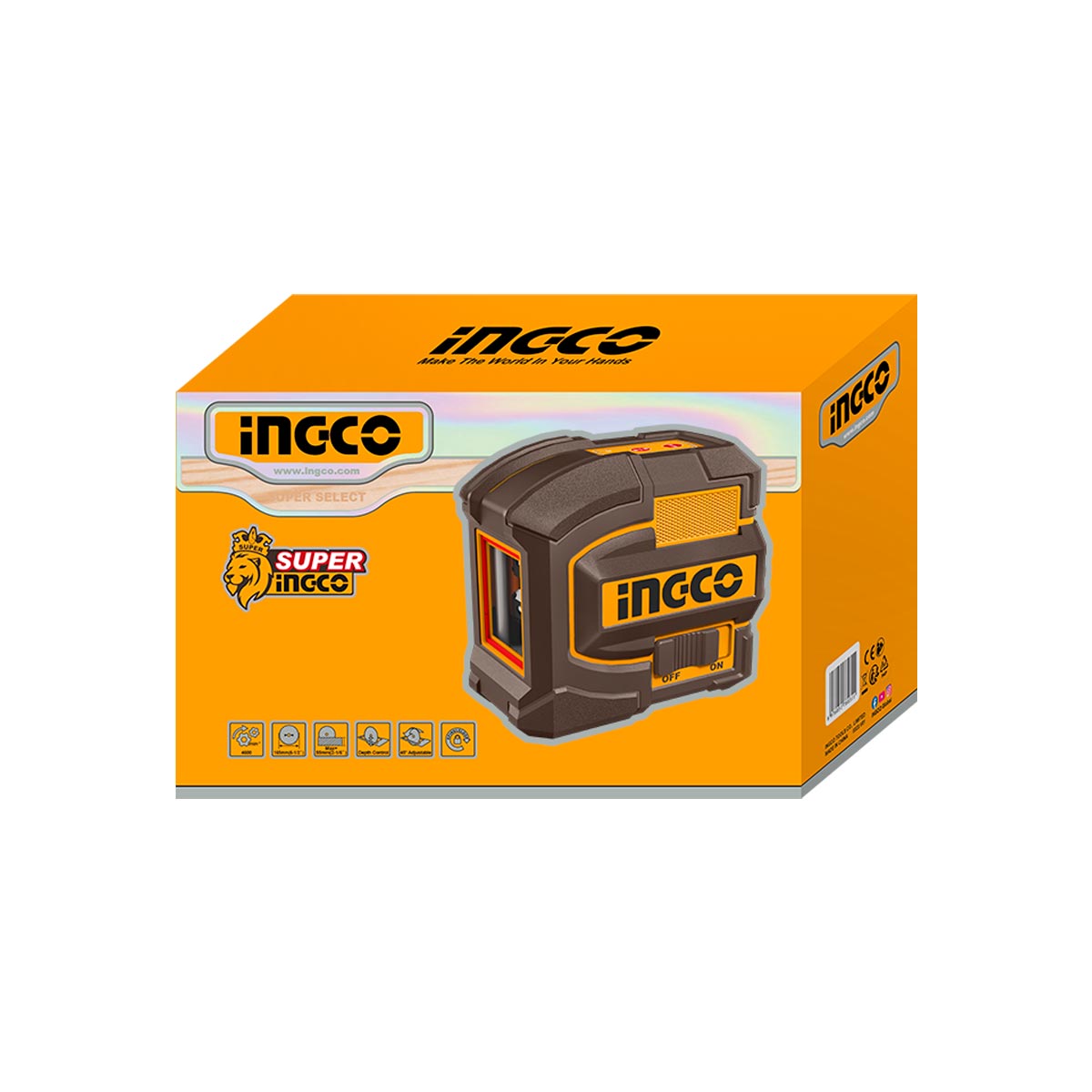 HLL156503 - NIVEAU LASER AUTO NIVELLEMENT 15M INGCO INGCO Maroc