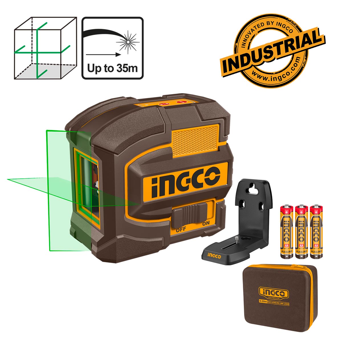 HLL156601 - NIVEAU LASER AUTO NIVELLEMENT 15M INGCO INGCO Maroc