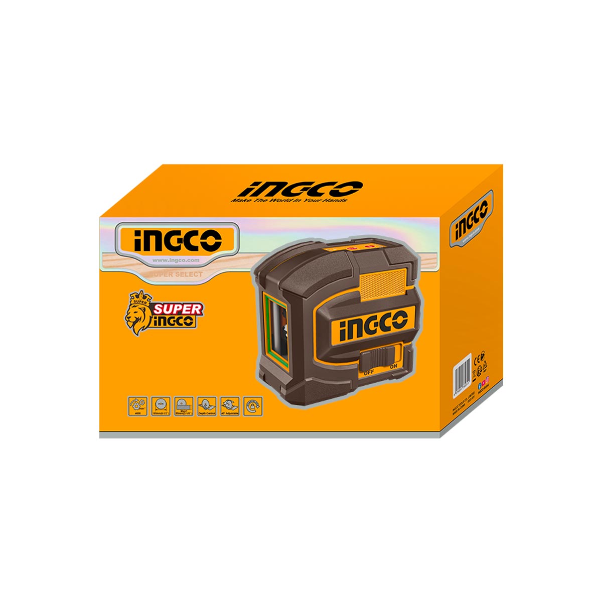 HLL156601 - NIVEAU LASER AUTO NIVELLEMENT 15M INGCO INGCO Maroc