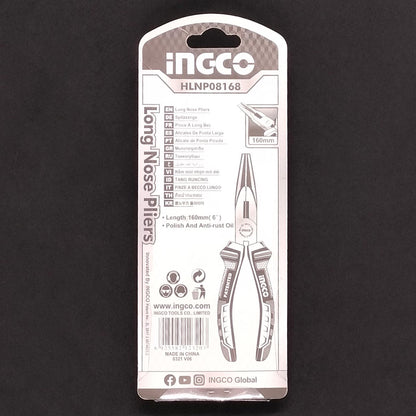 HLNP08168 - PINCE A BEC LONG 160MM SS INGCO Maroc