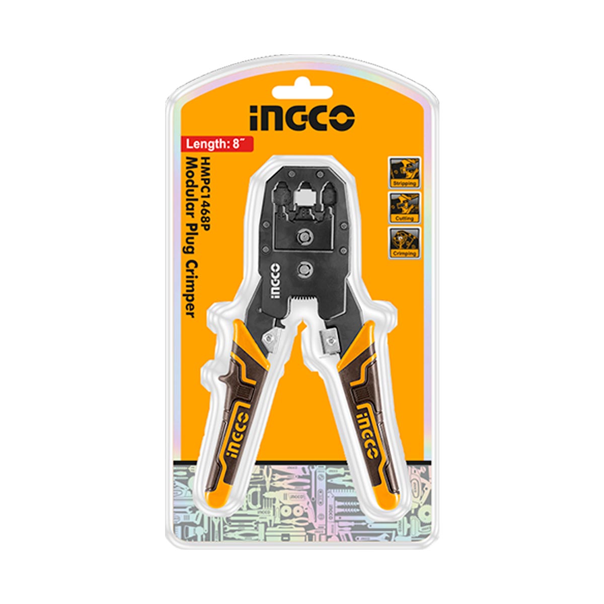 INGCO PINCE RESEAU RG-45 AU MAROC [HMPC1468P]