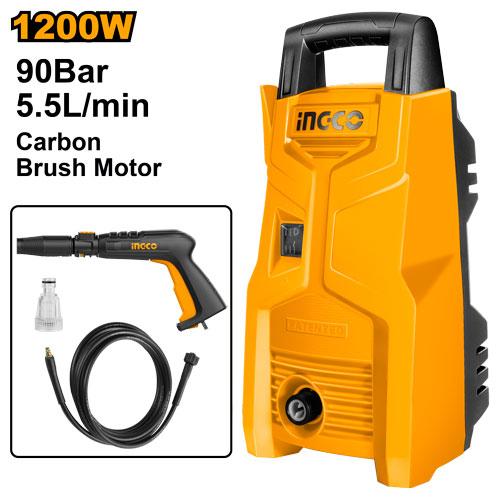 HPWR12008 - NETTOYEUR HAUTE PRESSION 90BARS 1200W SS INGCO Maroc