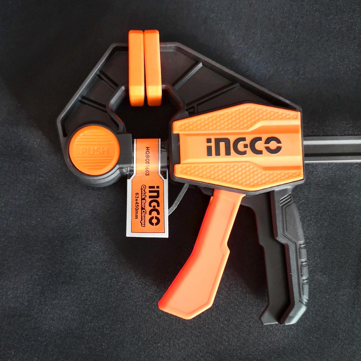 HQBC01603 - SERRE-JOINTS RAPIDE UNE MAIN 63X450MM INGCO Maroc