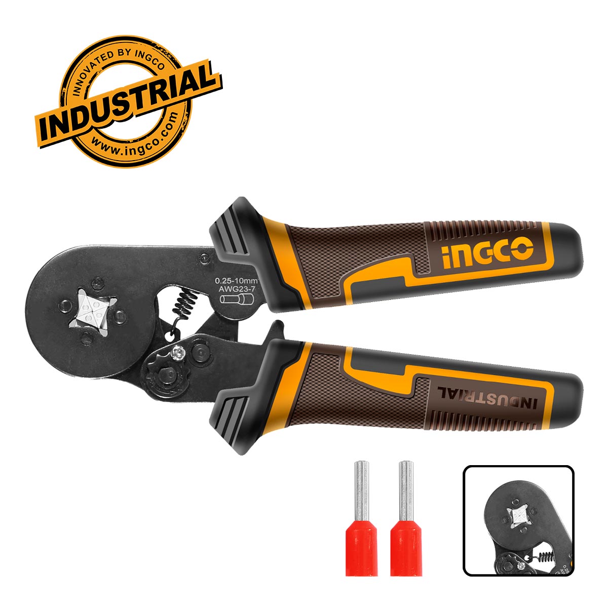 HRCPG05210 - PINCE A SERTIR LES COSSES A CLIQUET 6'' INGCO Maroc