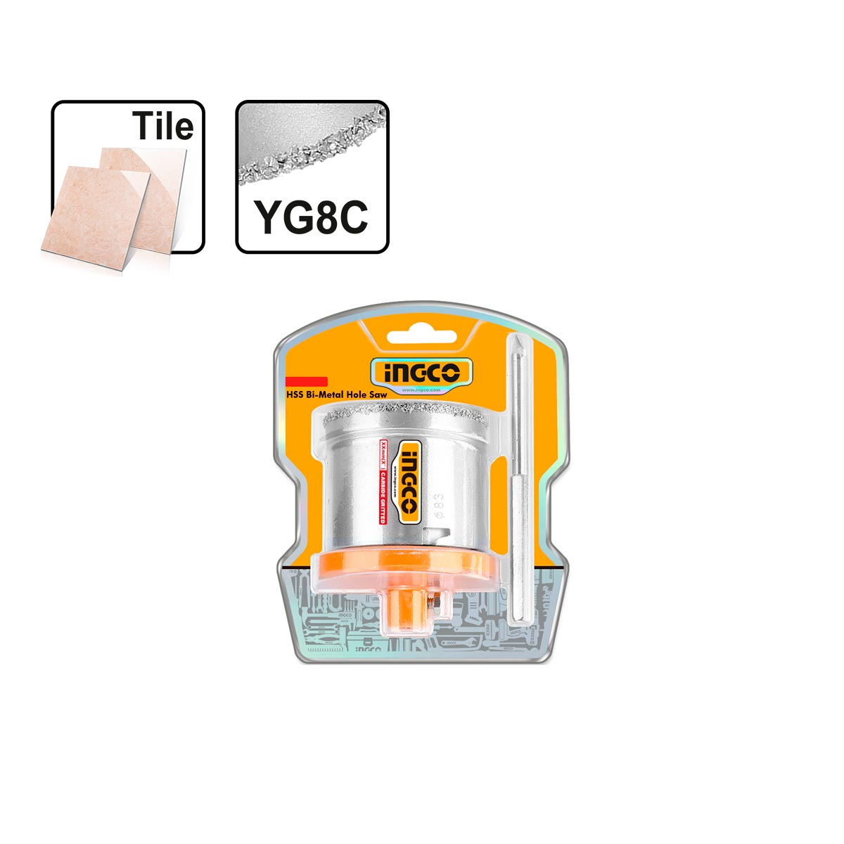 HSB4061 - JEU 6PCS SCIES-CLOCHES INGCO Maroc