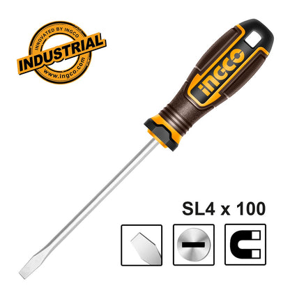 HSDSL4100 - TOURNEVIS A FENTE D:4MM L:100MM INGCO Maroc