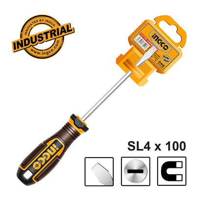 HSDSL4100 - TOURNEVIS A FENTE D:4MM L:100MM INGCO Maroc