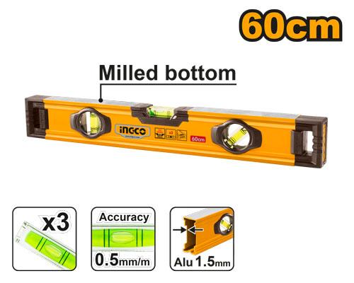INGCO NIVEAU A BULLE 60CM ALUMINIUM [HSL08060]