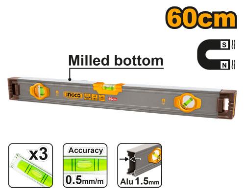 HSL38060M - NIVEAU A BULLE MAGNETIQUE 60CM INGCO Maroc