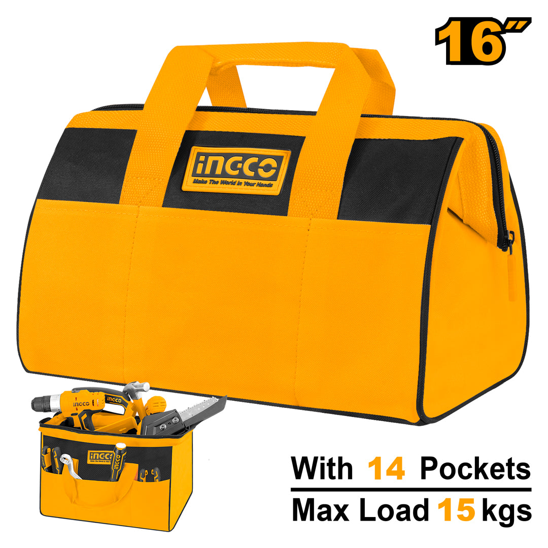 INGCO SAC A OUTILS RIGIDE, POCHES INTERNES ET EXTERNES [HTBG28161]