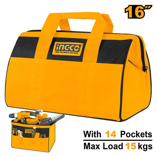 INGCO SAC A OUTILS RIGIDE, POCHES INTERNES ET EXTERNES [HTBG28161]