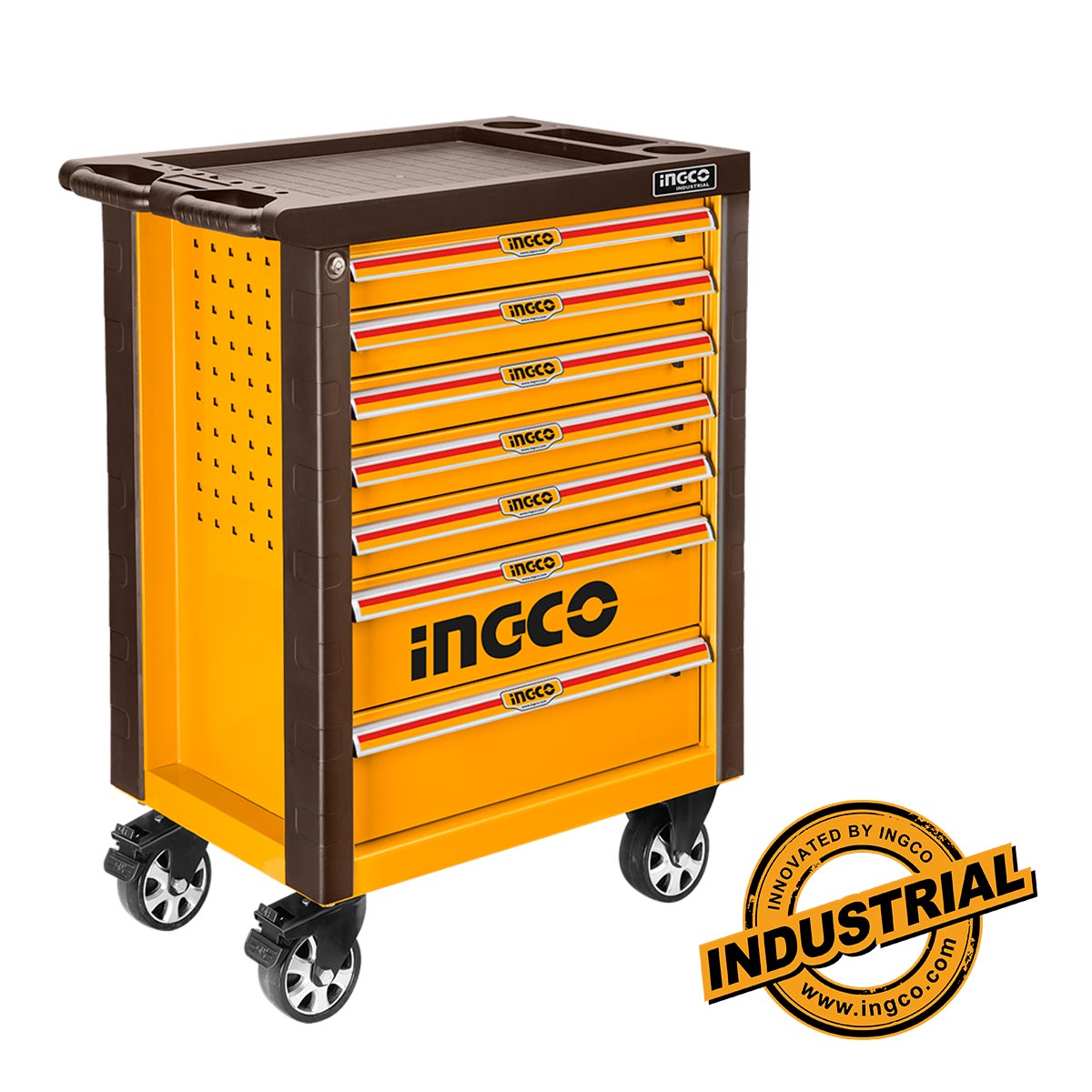 HTCS273281 - SERVANTE A 7 TIROIRS + 328 PIECES INGCO Maroc