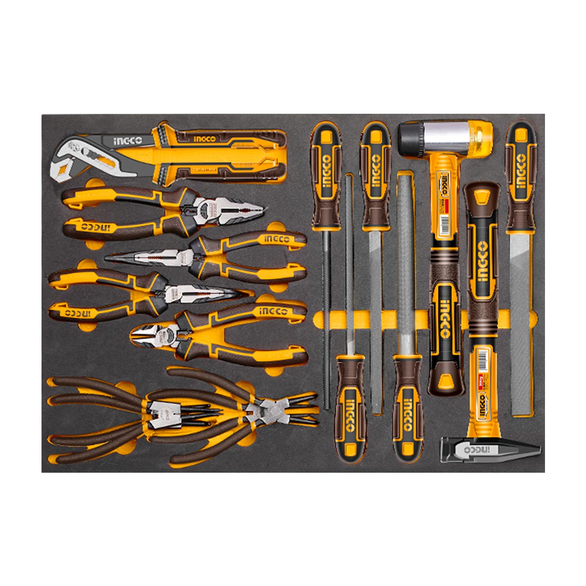 HTCS273281 - SERVANTE A 7 TIROIRS + 328 PIECES INGCO Maroc