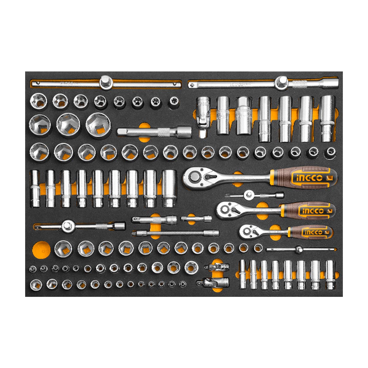 HTCS273281 - SERVANTE A 7 TIROIRS + 328 PIECES INGCO Maroc