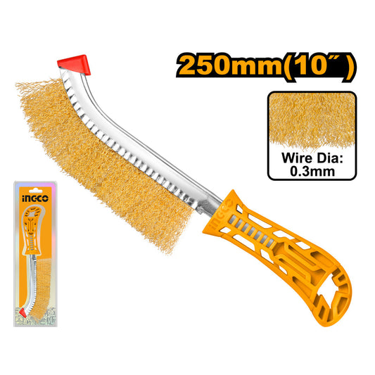 INGCO BROSSE A FILS METALLIQUES AVEC MANCHE [HWB02250]