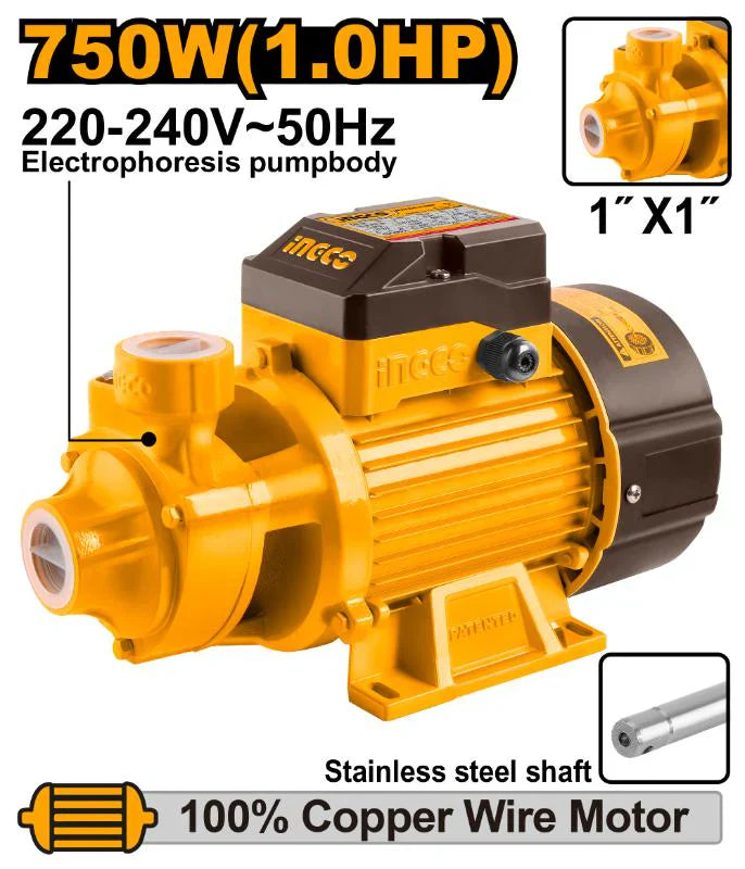 INGCO POMPE PERIPHERIQUE FLW50L/MIN HED52M AU MAROC [VPM7508]