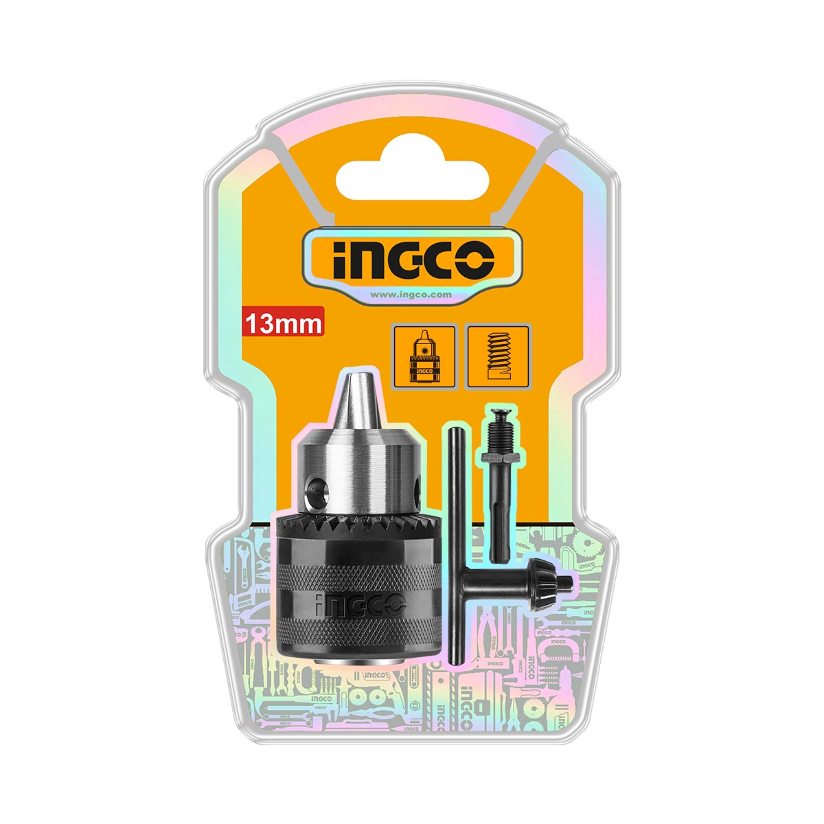 KC1301.1 - MANDRIN 13MM + ADAPTATEUR INGCO Maroc
