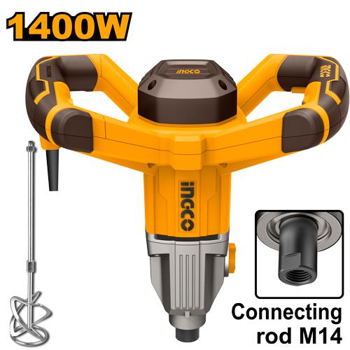 INGCO MALAXEUR A PEINTURE ET BETON 1400W [MX214008]