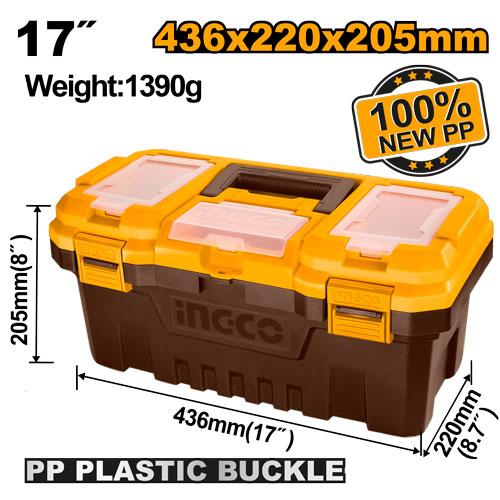 PBX1701 - BOITE A OUTILS EN PLASTIQUE PVC 17'' INGCO Maroc
