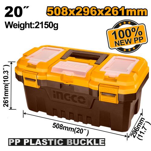 PBX2001 - BOITE A OUTILS EN PLASTIQUE PVC 20" INGCO Maroc
