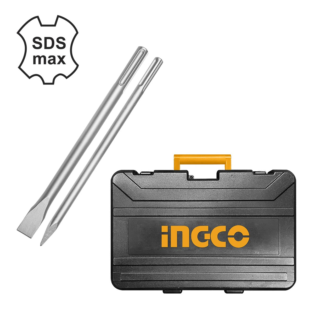 PDB15006 - MARTEAU BURINEUR 10KG 1500W + 2 BURINS INGCO Maroc