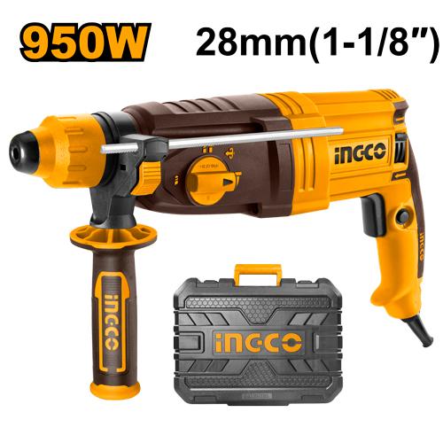 INGCO MARTEAU PERFORATEUR 28MM 950W [RGH9528]