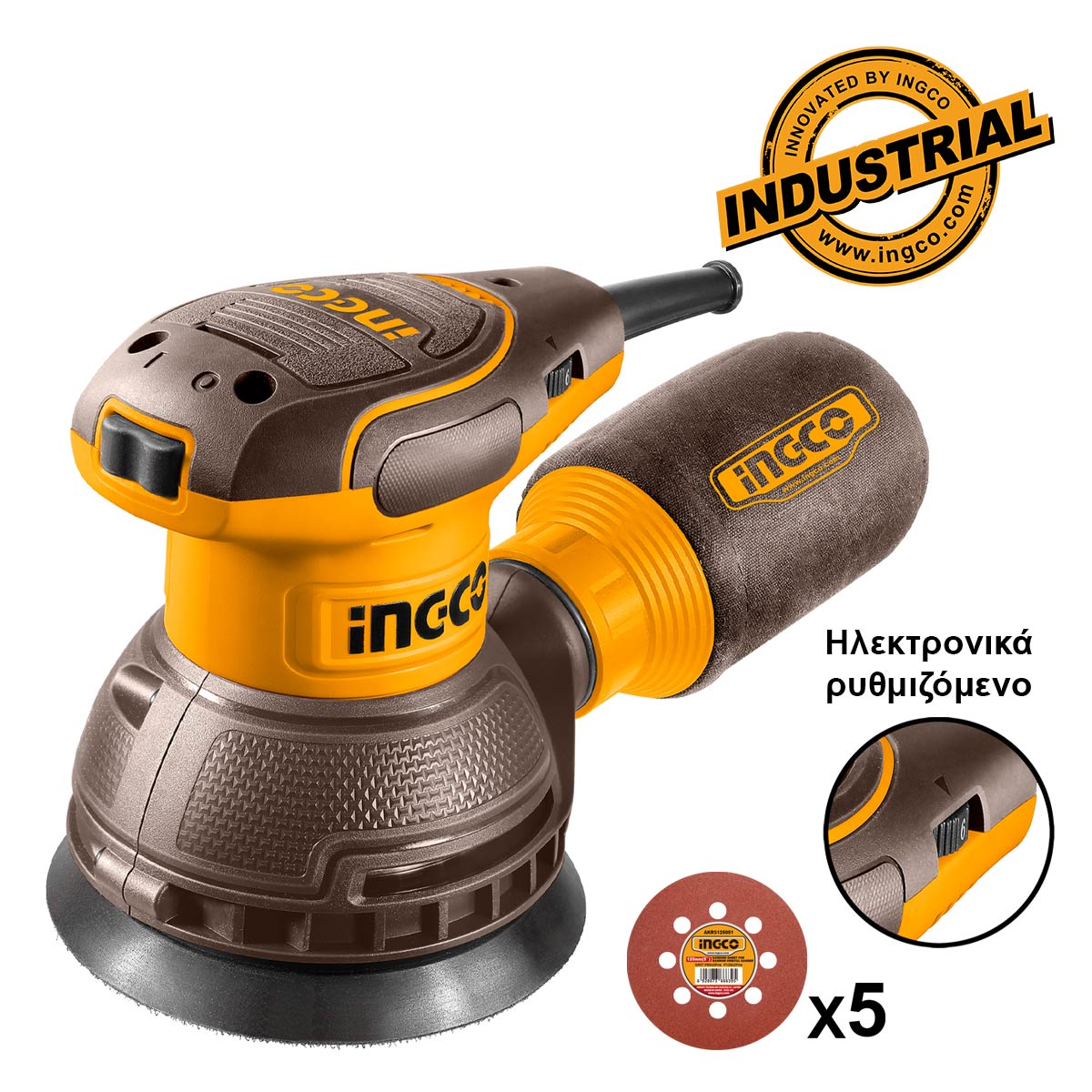 RS3216 - PONCEUSE ORBITALE 320W NR- INGCO Maroc