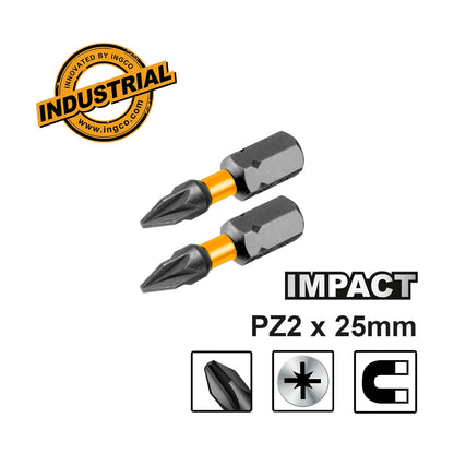 INGCO JEU DE 2 EMBOUTS  DE TOURNEVIS PZ2X25MM INGCO AU MAROC [SDBIM71PZ225]