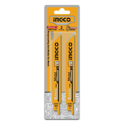 SSB922EF - LAMES POUR SCIE SABRE 2PCS METAL INGCO Maroc