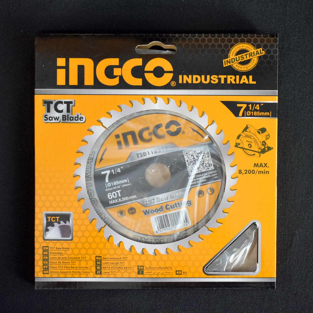 TSB118513 - DISQUE ALU 185MM 60 DENTS INGCO Maroc