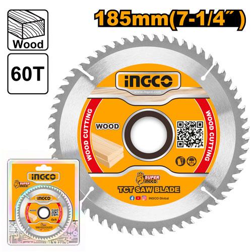 INGCO DISQUE ALU 185MM 60 DENTS [TSB118513]
