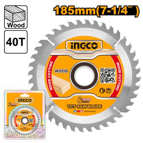 TSB118515 - DISQUE ALU 185MM 40 DENTS INGCO Maroc