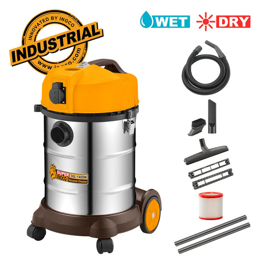 VC14301 - ASPIRATEUR PROFESSIONNEL 1400W 30L INGCO Maroc