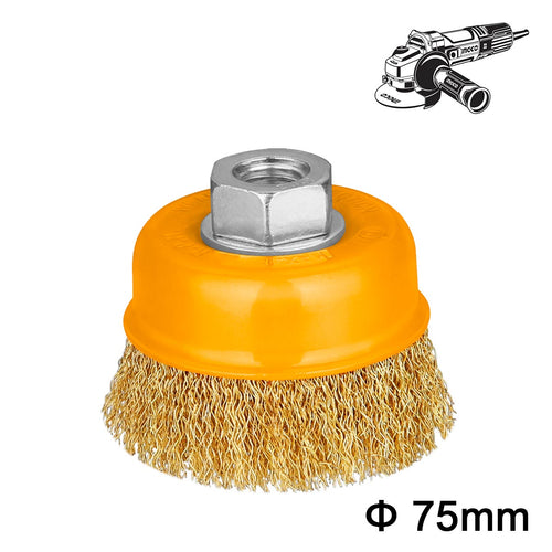 WB10751 - BROSSE METALLIQUE 75MM INGCO Maroc