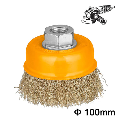 WB11001 - BROSSE METALLIQUE 100MM INGCO Maroc