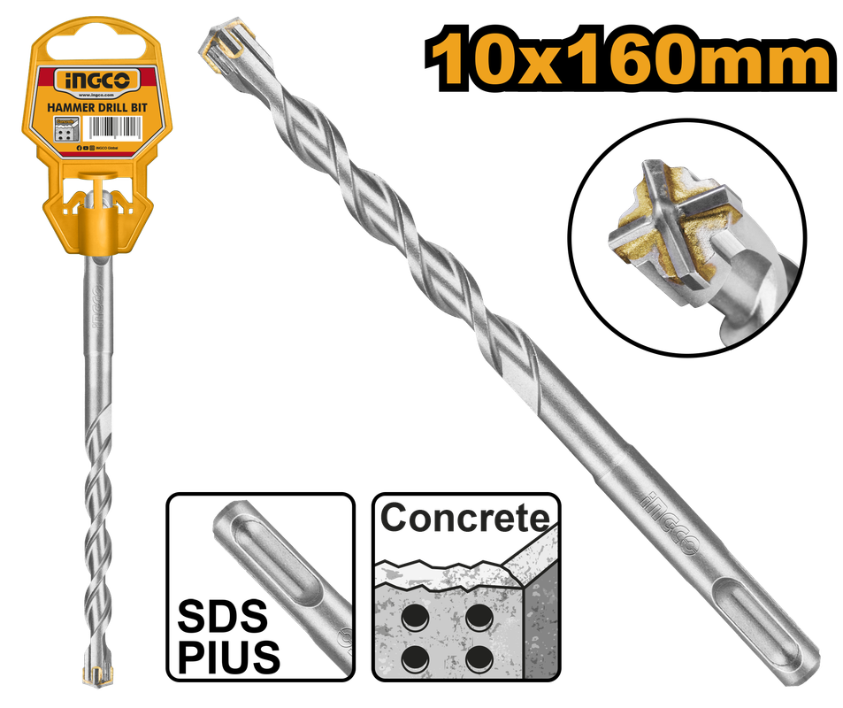 INGCO FORET 10X160MM,SDS PLUS PRO [DBH1211002C]