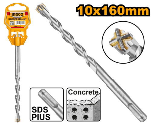 INGCO FORET 10X160MM,SDS PLUS PRO [DBH1211002C]