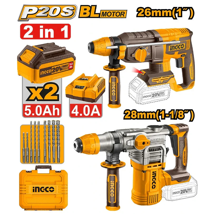COSLI250462 - KIT COMBINÉ DE 2 PIÈCES INGCO Maroc