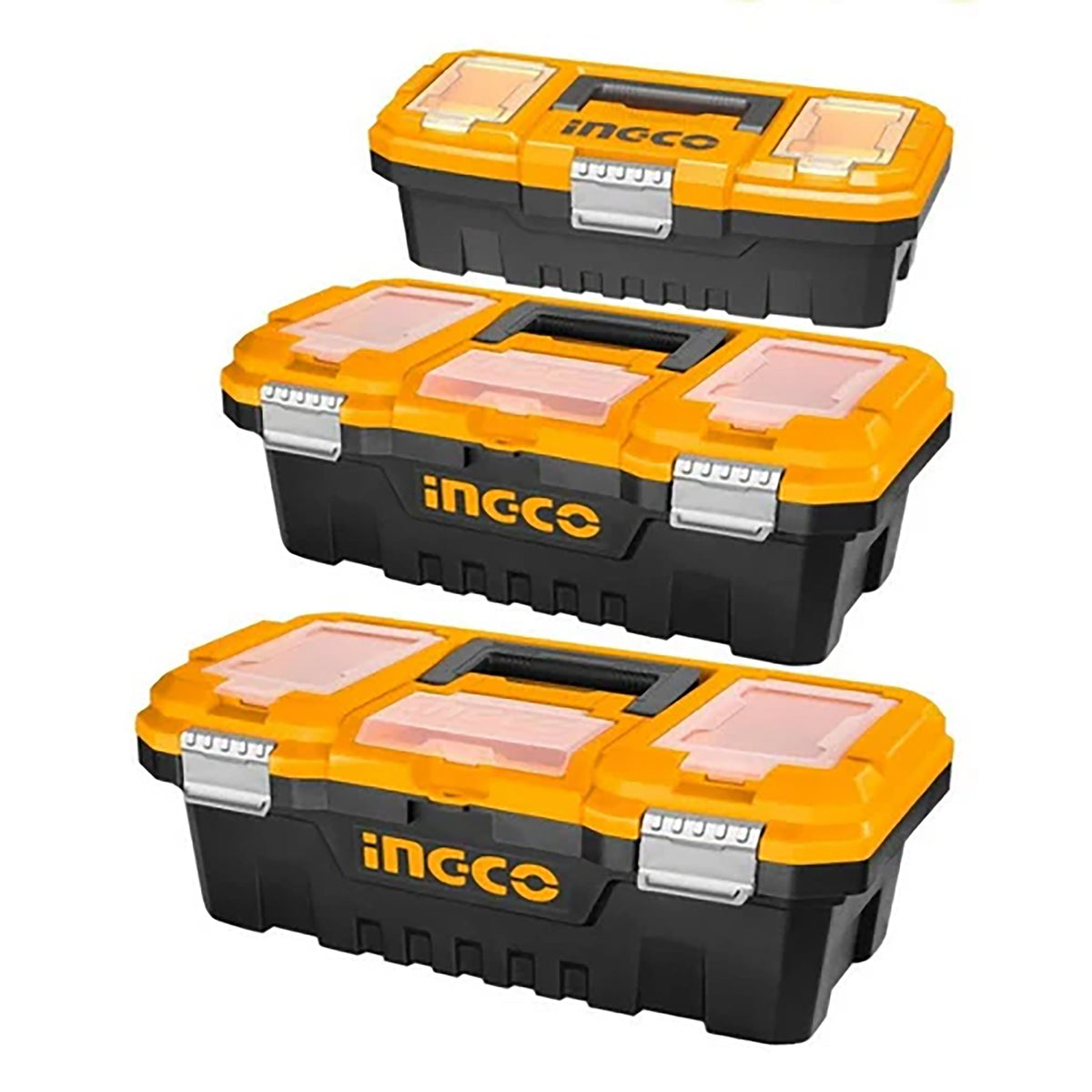 INGCO JEU DE 3 BOITES A OUTILS EN PLASTIQUE 14" 17" 20" [PBXK0301]