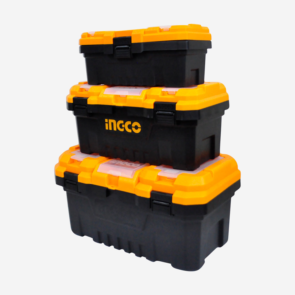 INGCO JEU DE 3 BOITES A OUTILS EN PLASTIQUE 14" 17" 20" [PBXK0301]