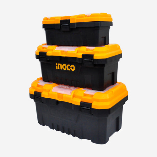 INGCO JEU DE 3 BOITES A OUTILS EN PLASTIQUE 14" 17" 20" [PBXK0301]