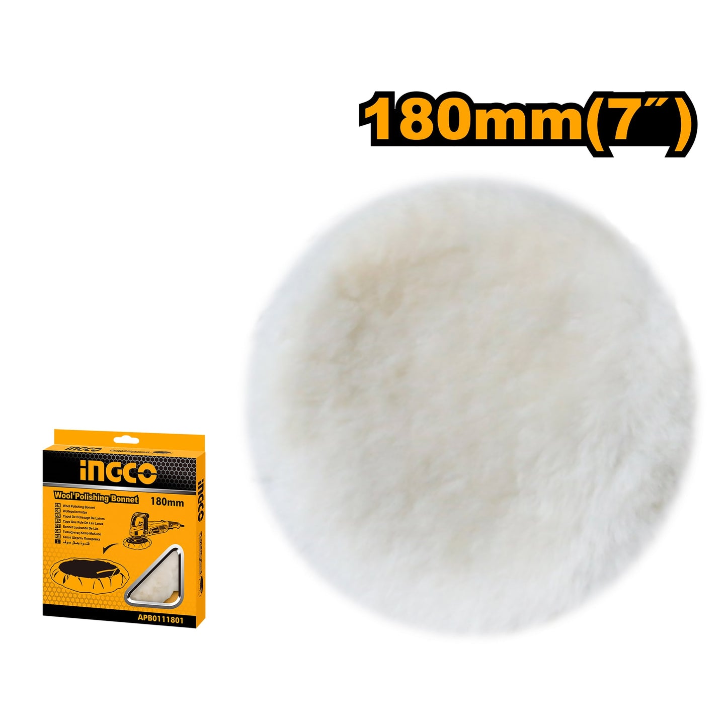 INGCO BONET DE POLISSAGE DE LAINE 180MM [APB0111801]