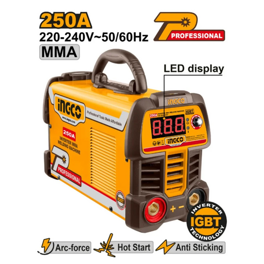 INGCO POSTE À SOUDER ONDULEUR MMA 250A SI [ING-MMA25069]