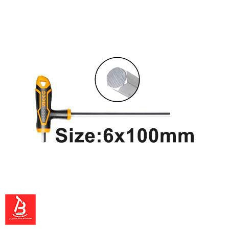 INGCO CLE HEXAGONALE A POIGNEE EN T 6X150MM [HHK1561501]