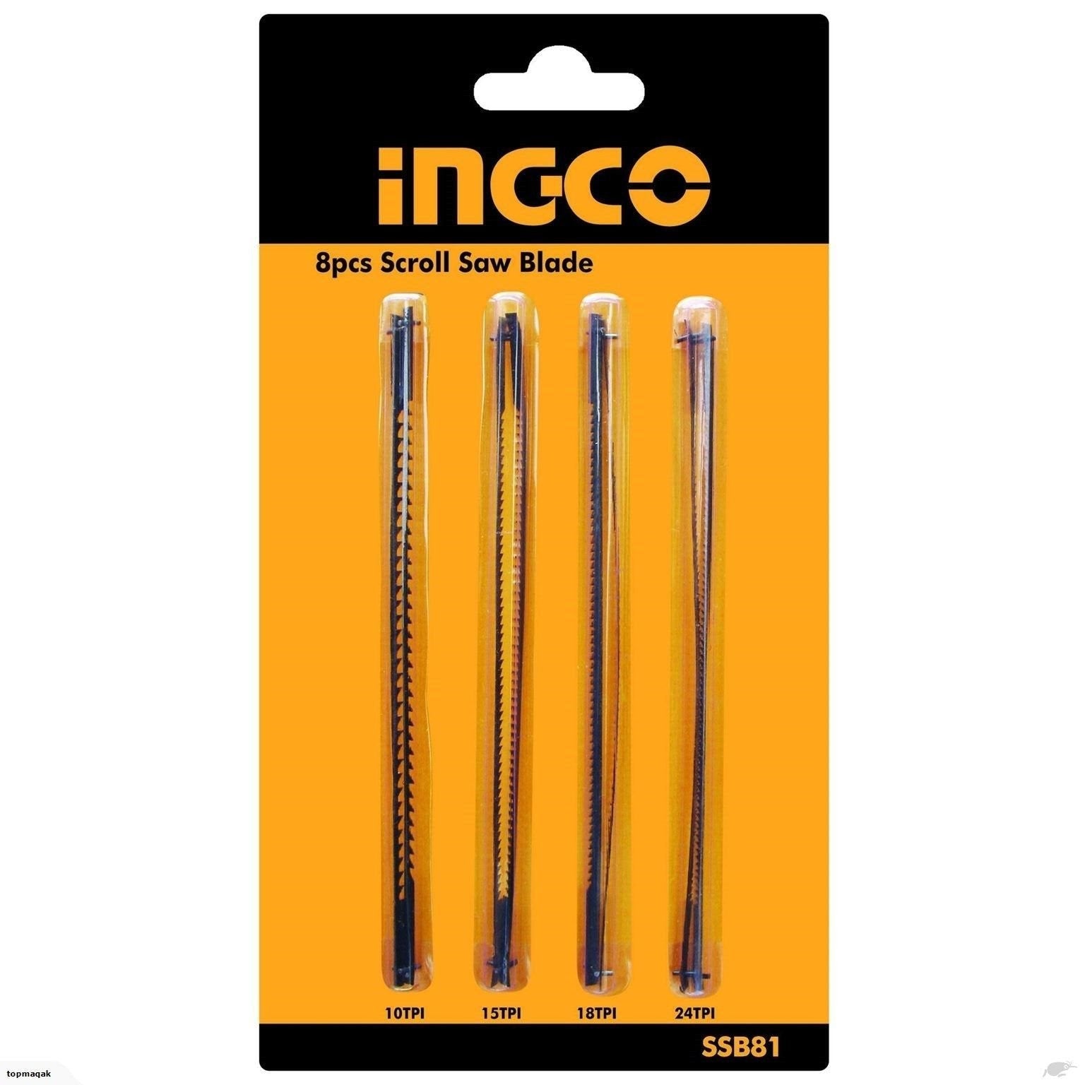 SSB81 - JEU DE 8 LAMES POUR SCIE A CHANTOURNER 85W SS852 - INGCO Maroc