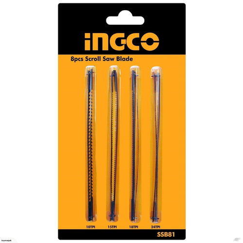 SSB81 - JEU DE 8 LAMES POUR SCIE A CHANTOURNER 85W SS852 - INGCO Maroc
